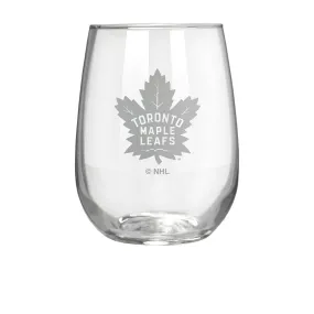 Toronto Maple Leafs 17 oz. Stemless Wine Glass