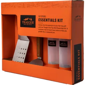 Traeger Flat Top Essentials 5 Piece Grilling Tool Kit  Spatulas Scraper Bottles