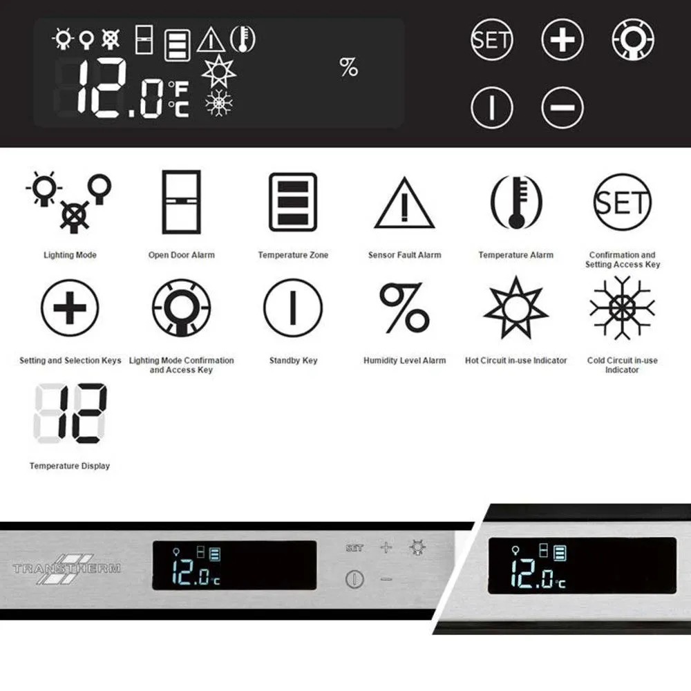 Transtherm Double Ermitage Glass Brushed Aluminum