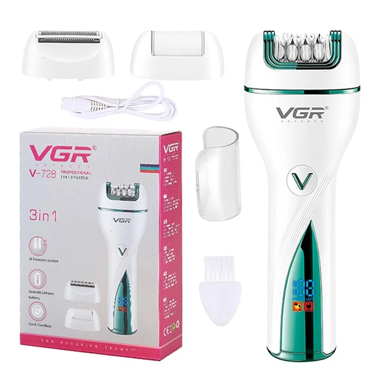 Vgr, V-728, 3-In-1 Professional Epilator Set