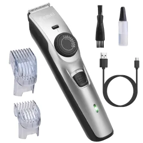 VYSN Cordless Beard Trimmer USB Rechargeable Beard Grooming Kit Electric Razor Hair Shaver Clipper with Precision Dial