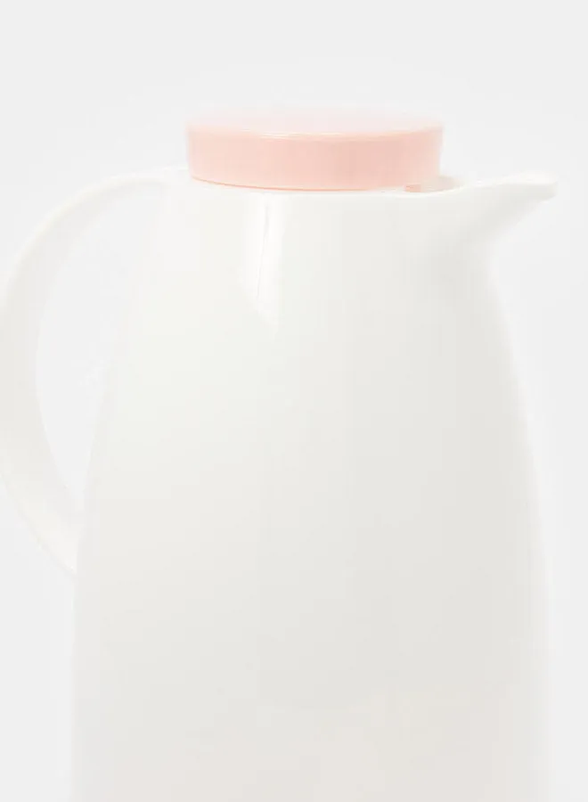 White And Pink Vacuum Flask (1 Liter)