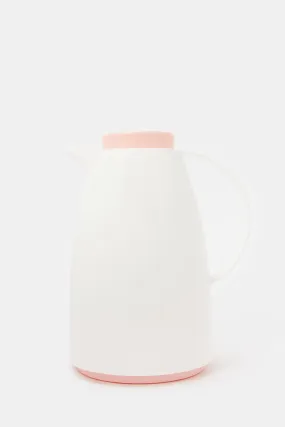 White And Pink Vacuum Flask (1 Liter)