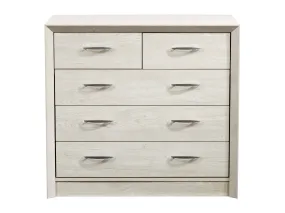 White Washed Oak Mid Century Modern Dresser