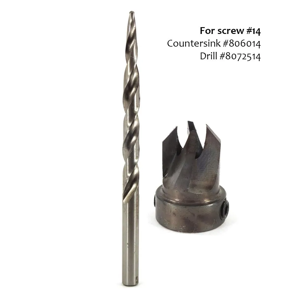 Whiteside, Carbon Steel Countersink With Tapered Drill Bit