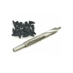 Wintersteiger Drill Bits for Mounting Ski Bindings - 25 Hole Plugs, 4.1 x 9.5mm - 55-100-329